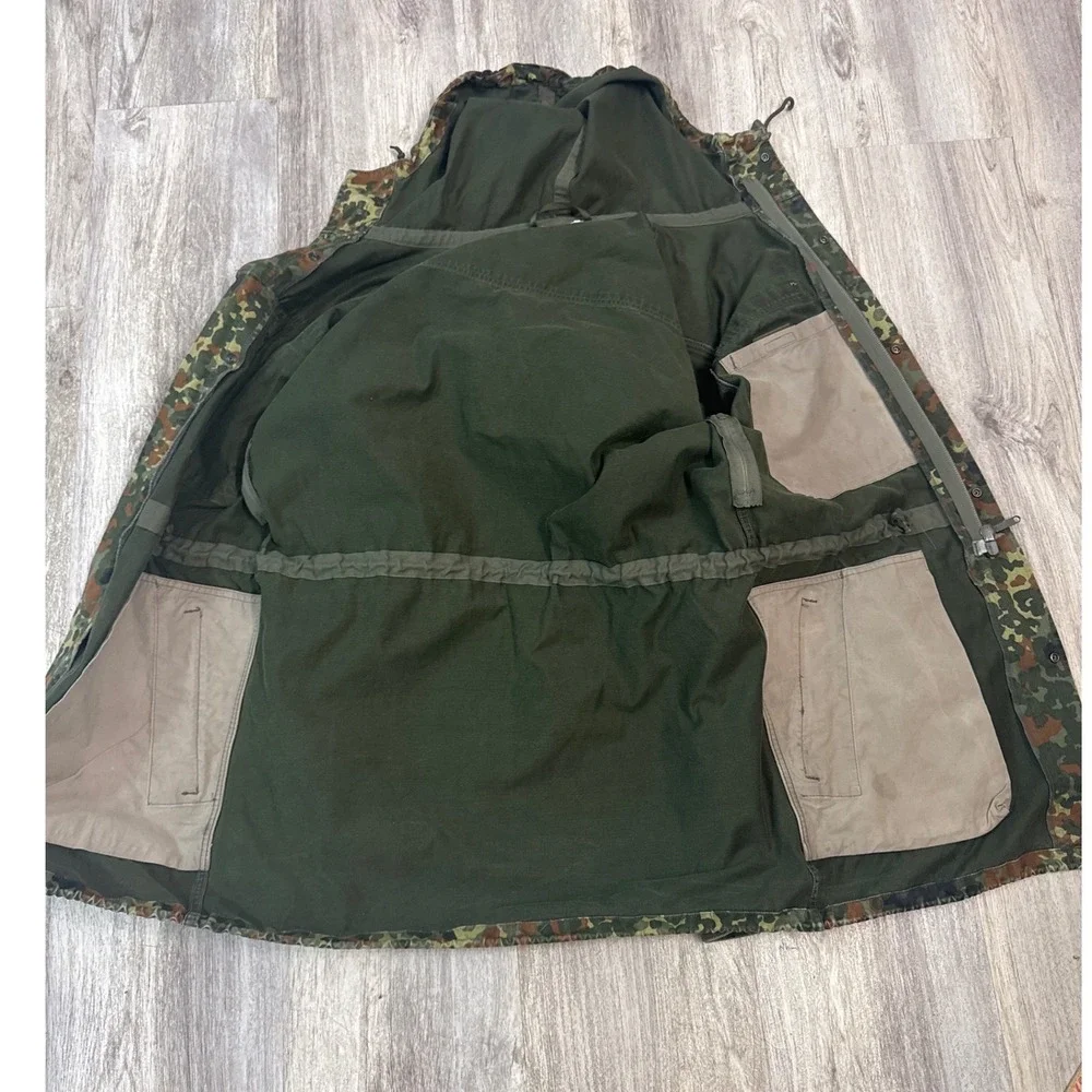1993 German Army Bundeswehr Flecktarn Field Jacket Parka Hooded Sz 185/95 NATO‎